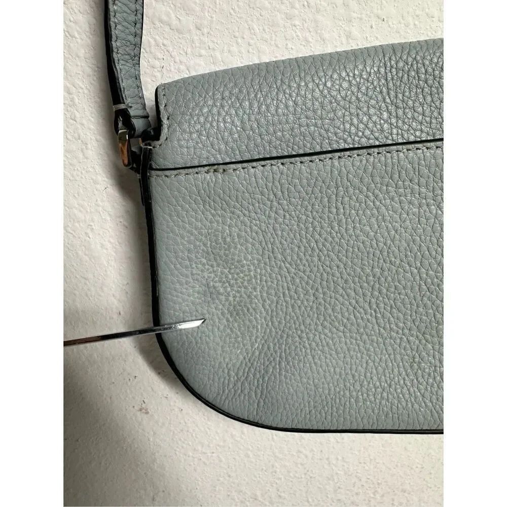 Kate Spade Leila Mini Flap Crossbody Avalon Mist Green Blue See Description - Picture 6 of 16